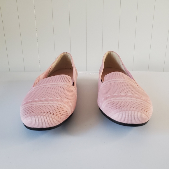Vivaia Womens Elly Flats Loafers Ballet Shoes Size 38 US 7 Pink - Picture 4 of 10